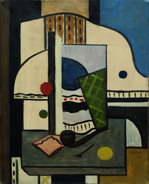 Fernard Leger Composition à la pipe, 1928, Olio su tela, cm 41 x 33,5 Stima € 550.000 – 650.000