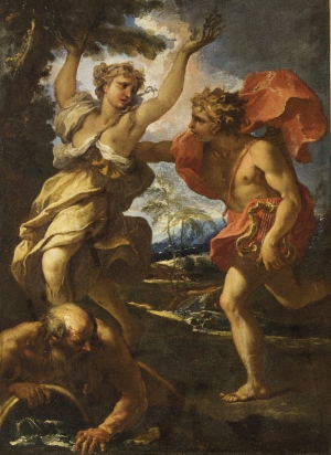 Sebastiano Ricci Apollo e Dafne, olio su tela, cm 100 x 73 Stima € 5.000 – 8.000