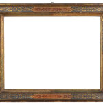 F 667 CORNICE IN LEGNO LACCATO, XX SECOLO