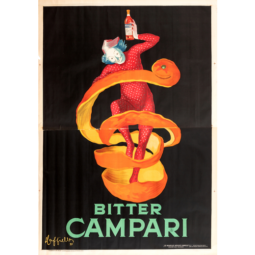 Bitter Campari [Spiritello] Manifesto Litografia [Non Telato]<br>by Cappiello Leonetto <br>Edito Les