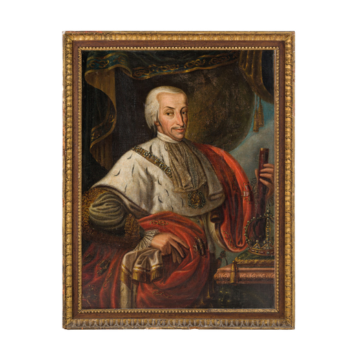 PITTORE PIEMONTESE DEL XVIII-XIX SECOLO Ritratto di Vittorio Amedeo I di Savoia<br>Olio su tela, cm 