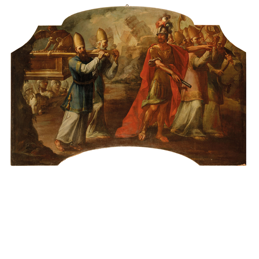 GIOVANNI DOMENICO MOLINARI (attr. a) (Caresana, 1721 - Torino, 1793)<br>Larca dellAlleanza<br>Olio s