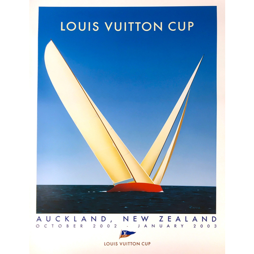Louis Vuitton Cup, Auckland, New Zealand Manifesto Pubblicitario<br>by Razzia ; 2003 ; Misure h 80 x