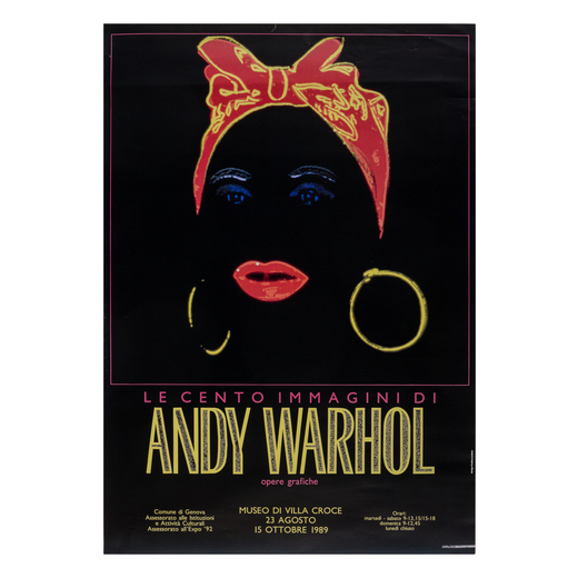Le Cento Immagini di Andy Warhol [Mummy] Manifesto Artistico su Carta Offset [Non Telato]<br>Epoca 1