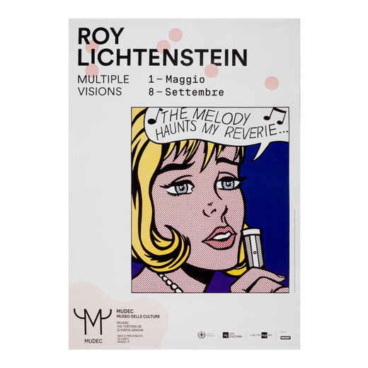 Roy Lichtenstein, MUDEC, Milano Manifesto Artistico su Carta Offset [Non Telato]<br>Epoca 2019<br>Co
