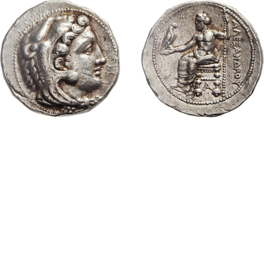 MONETE GRECHE. MACEDONIA. ALESSANDRO MAGNO (336-323 A.C.). TETRADRACMA Coniata sotto Balakros o Mene