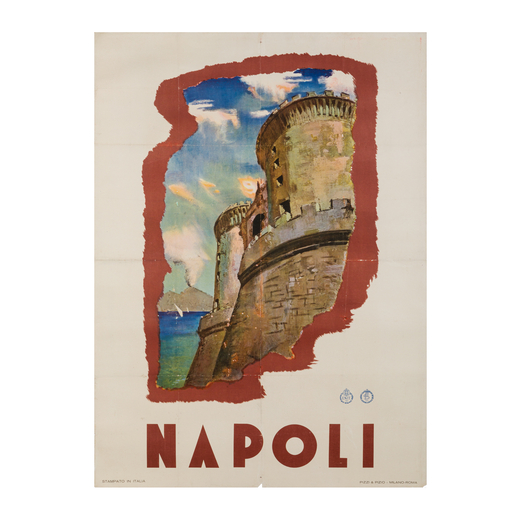 Napoli Manifesto Litografia [Telato]<br>Anonimo<br>Edito Pizzi & Pizio, Milano-Roma<br>Epoca 1940 ca