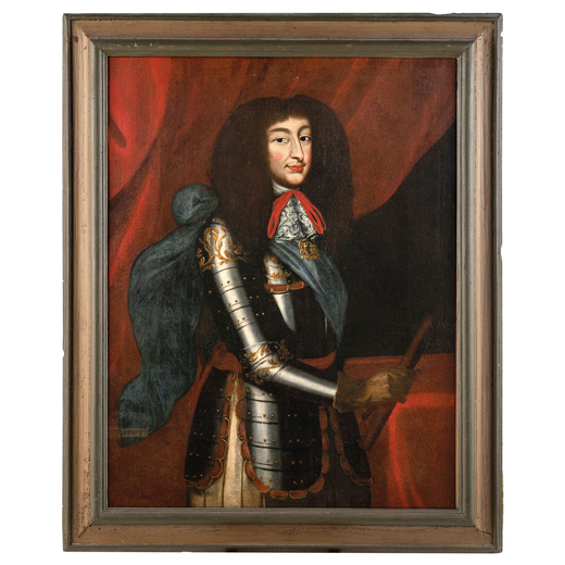 LAURENT DUFOUR (bottega di) (1630-1640 circa - ante 1679)<br>Ritratto del duca Carlo Emanuele II di 