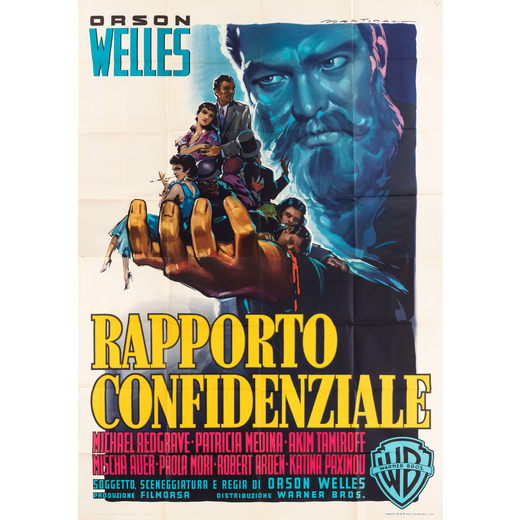 Rapporto Confidenziale [Mr Arkadin] Manifesto Cinema 4F [Non Telato] ; [Giallo-Noir]<br>by Martinati