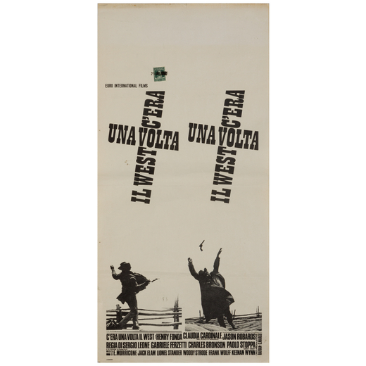 Cera una Volta il West Locandina Cinema<br>Anonimo<br>Prima Edizione Italiana 1968<br>Misure h 70 x 