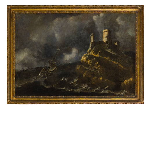 MATTHIEU VAN PLATTENBERG detto MONSÙ MONTAGNA (Anversa, 1608 - Parigi, 1660)<br>Fortuna di mare <br