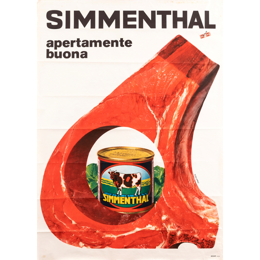 Simmenthal Manifesto Offset [Non Telato]<br>by Testa Armando<br>Edito SISAR, Milano<br>Epoca 1975 ca