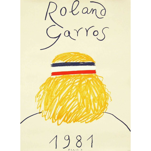 Roland Garros, 1981 Manifesto Pubblicitario<br>by Arroyo Eduardo<br>1981 ; Misure h 75 x L 57 cm ; C
