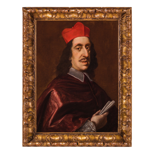 GIUSTO SUSTERMANS  (Anversa, 1597 - Firenze, 1681)<br>Ritratto del Cardinale Leopoldo de Medici<br>O