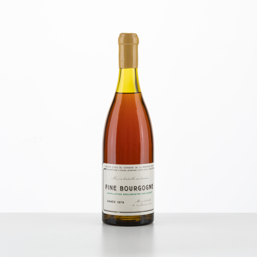 Fine de Bourgogne 1979, Domaine de la Romanee-Conti  Cote dOr<br>Mise en bouteille le 10 Janvier 200