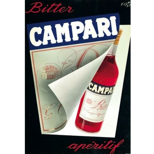 Bitter Campari Manifesto Offset [Non Telato]<br>by Fisanotti Carlo<br>Edito A. Trub, Aarau-Lugano<br