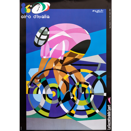 86° Giro d Italia Manifesto Offset [Non Telato]<br>by Nespolo Ugo<br>Edito Studio Agazzi, Milano<br