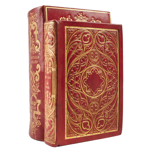 [ALMANACCHI]. Almanacco toscano per lanno 1858. Firenze: Stamperia Granducale, 1858. Lotto di due al