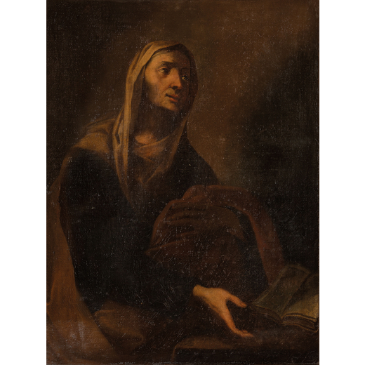 FRANCESCO DI MARIA (attr. a) (Napoli, 1623 - 1690)<br>SantAnna <br>Olio su tela, cm 130X100