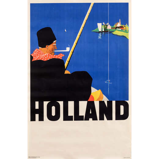Holland Manifesto Litografia [Non Telato]<br>by Molenaar H.<br>Edito Adv. Bur. Nico C. Vos<br>Epoca 