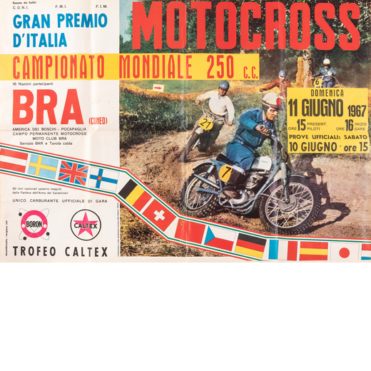 Motocross Gran Premio d Italia, Bra Manifesto Offset [Non Telato]<br>Anonimo<br>Edito Milano Stampa,