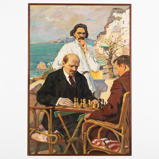 GRIGORYI OLEKSIYOVICH TOMENKO Velyka Rogozyanka, 1915 - Kharkiv, 1994<br>La partita di scacchi di Le