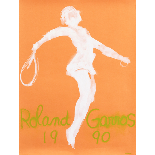 Roland Garros, 1990 Manifesto Offset [Non Telato]<br>by Garache Claude<br>Edito Silium ; S.P.A.M., P