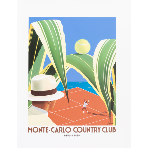 Montecarlo Country Club Manifesto Offset [Non Telato]<br>by Razzia<br>Epoca 2005 ca.<br>Misure h 80 