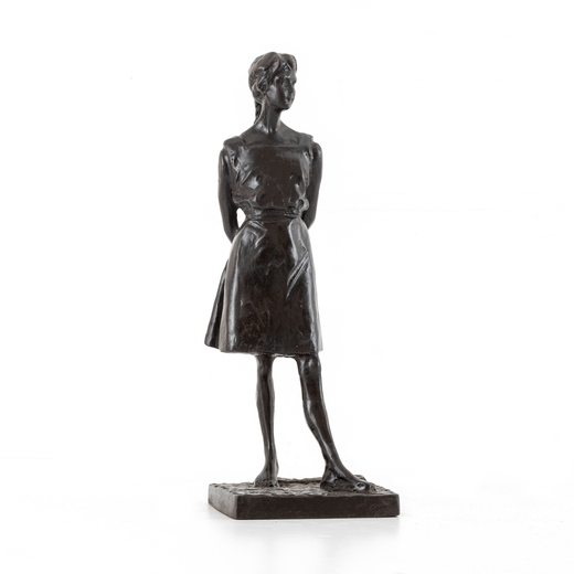 PAOLO TROUBETZKOY Verbania 1866 - 1938<br>Figura di ragazza <br>Firmato Paolo Troubetzkoy sulla base