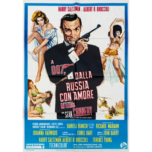 Agente 007, dalla Russia con Amore [James Bond] [Sean Connery]<br>Manifesto Cinema<br>Edizione 1970 