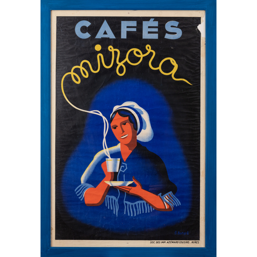 Cafes Mizora Manifesto Litografia [Non Telato]<br>by Bonard J.<br>Edito Soc. des Imp. Azemard Cousin