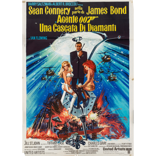 Agente 007, Una Cascata di Diamanti [James Bond] [Sean Connery]<br>Manifesto Cinema<br>by McGinnis R