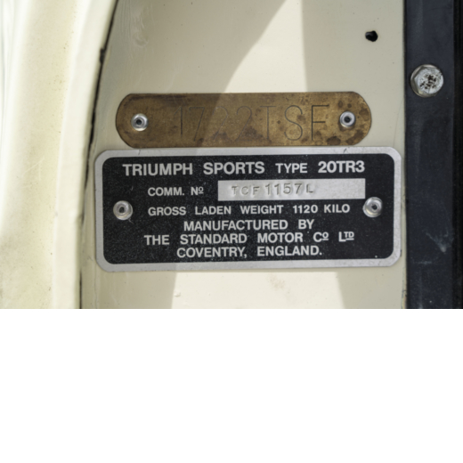 1962 Triumph TR3 B Roadster