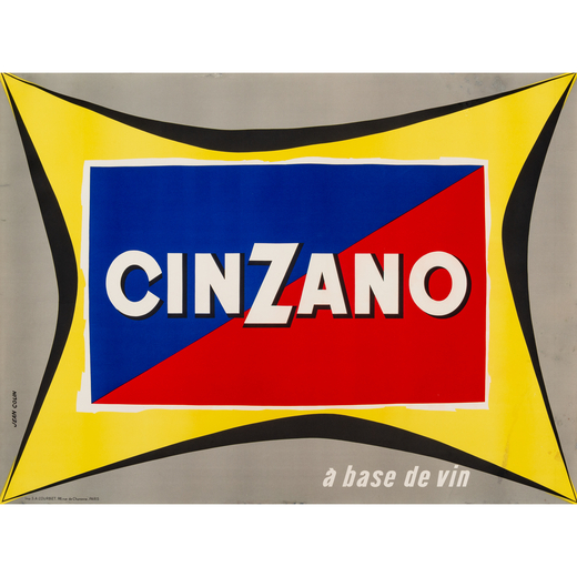 Cinzano Manifesto Offset [Telato]<br>by Colin Jean<br>Edito Imp. S.A. Courbet, Paris<br>Epoca 1955 c