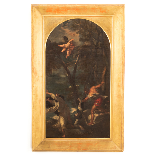 TIZIANO VECELLIO (copia da)  (Pieve di Cadore, 1488/1490 - Venezia, 1576)<br>Martirio di san Pietro 