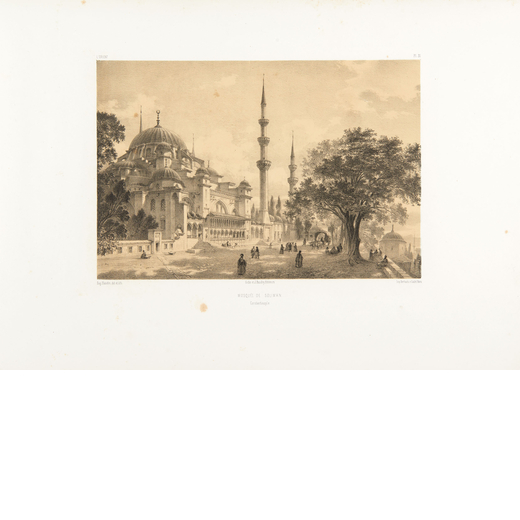 [ISTANBUL] FLANDIN, Eugene (1809-1889). Souvenirs DOrient album di 17 Tavole tratte da lOrient. Pari
