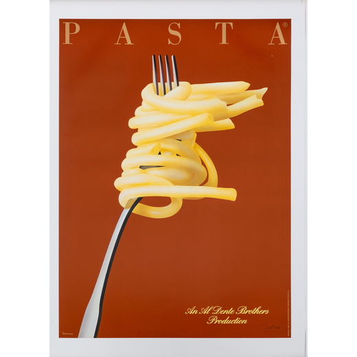 Pasta  [Versione Small]<br>Manifesto Offset [Non Telato]<br>by Razzia<br>Provenienza Atelier del Mae