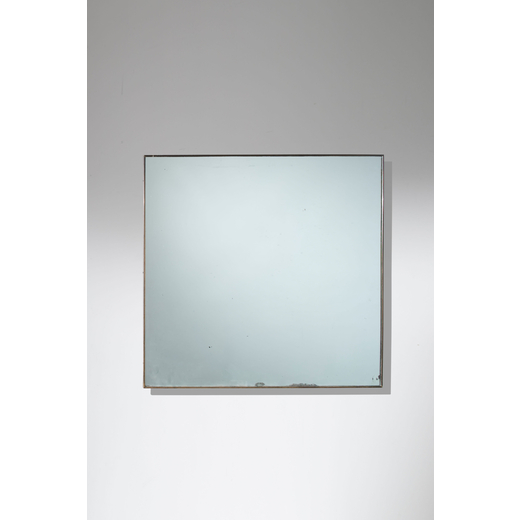 MANIFATTURA ITALIANA Specchio. Ottone, cristallo specchiato. Italia anni 50. <br>cm 76x79,5x2,5