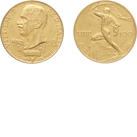 SAVOIA. REGNO DITALIA. VITTORIO EMANUELE III (1900-1946). 100 LIRE 1925 Oro, 32,26 gr, 35mm. qSPL<br
