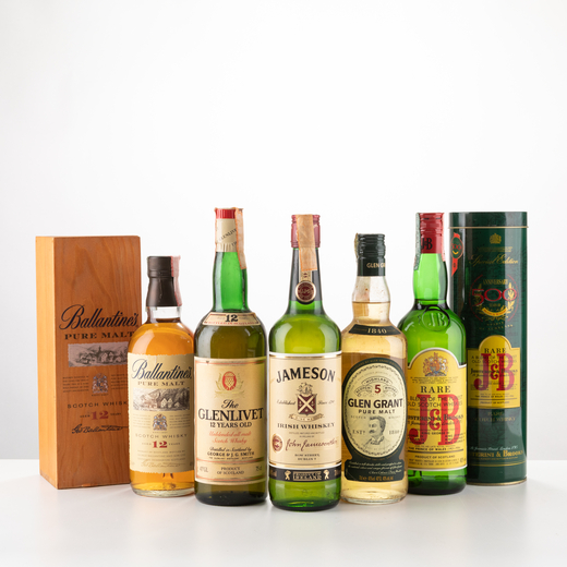 Selezione Whisky Glenlivet 12 years old Unblended all Malt - 1 bt <br>Confezione originale singola<b