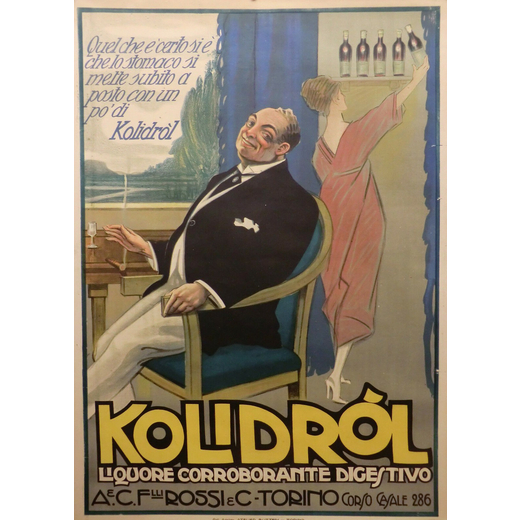 Kolidrol, Liquore Digestivo, Torino Manifesto Pubblicitario [Telato]<br>by Zucchi Abelardo ; Edito A
