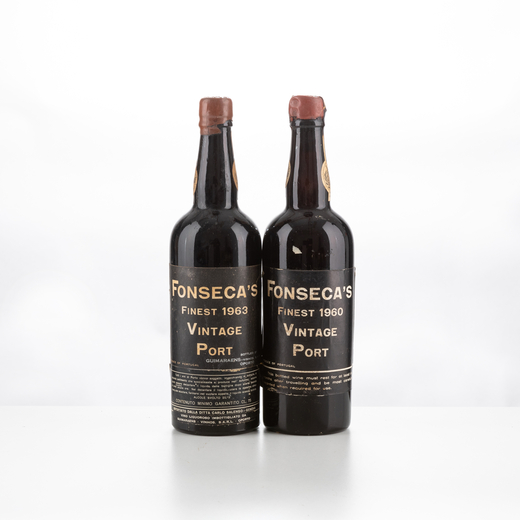 Fonsecas Finest Port 1960 - 1 bt<br>Capsula in ceralacca spaccata<br>1963 - 1 bt<br>2 bt 