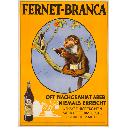 Fernet-Branca Manifesto Pubblicitario [Telato]<br>by Mazza Aldo ; Edito Trub & C., Aarau-Lugano <br>