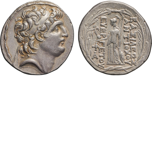 MONETE GRECHE. RE SELEUCIDI. ANTIOCO VII (138-129 A.C.) TETRADRACMA Argento, 16,70gr, 30x29mm. SPL.<