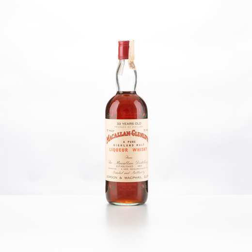 Macallan - Glenlivet 33 years old Speyside <br>Liqueur Whisky, 70 Proof,.<br>1 bt