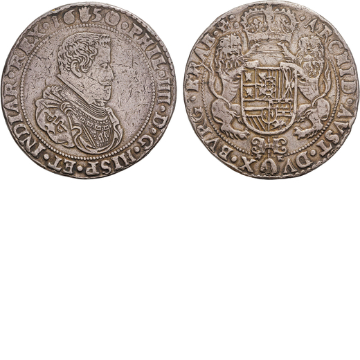 ZECCHE ESTERE. BRABANTE. FILIPPO IV (1645-1676). TRIPLO DUCATONE 1650 Argento, 96,75gr, 44mm. BB.<br