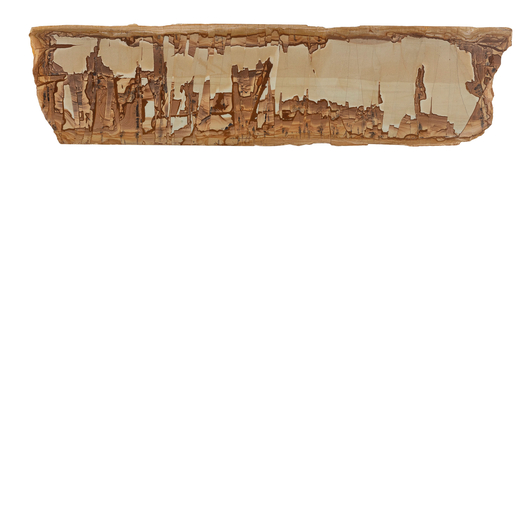 PLACCA IN PIETRA PAESINA, XVIII-XIX SECOLO  in forma orizzontale a decoro naturalistico stilizzato t