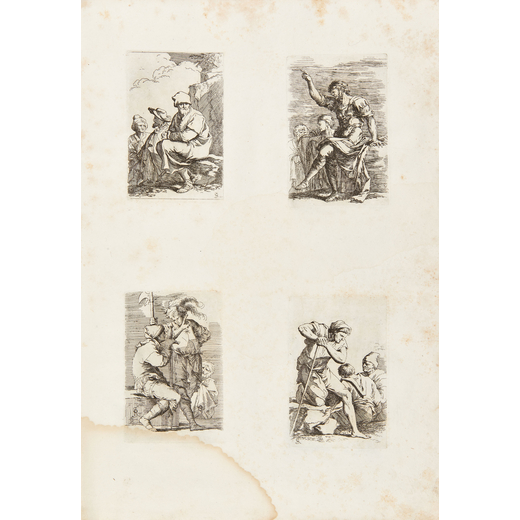 [SALVATOR ROSA] ANTONINI, Carlo (1740-1821). Serie di 85 disegni in varie composti dal celebre pitto