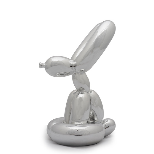 KOONS JEFF (AFTER) <br>Balloon Rabbit (Silver) <br>Resina, cm 25 x 14 x 13,5 <br>Esemplare 279/999<b