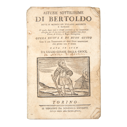 [STAMPA POPOLARE] DALLA CROCE, Giulio Cesare (1550-1609). Astuzie sottilissime di Bertoldo. Torino: 